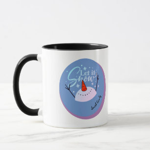 Christmas Mug with Cheerful Snowman
