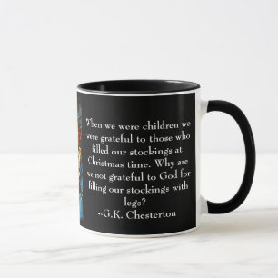 Christmas Mug with G.K. Chesterton quote