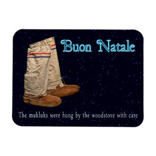Christmas Mukluks Magnet