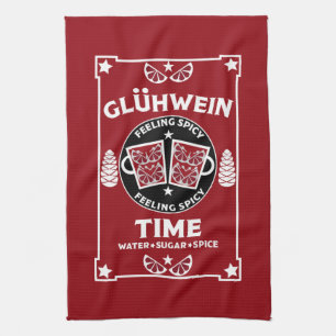 Christmas Mulled Red Wine Glühwein    Kitchen Towel