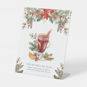 Christmas Mulled Wine Bar Signature Drink Sign