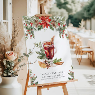 Christmas Mulled Wine Bar Signature Drink Sign