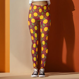 Christmas mulled wine spicy burgundy leggings