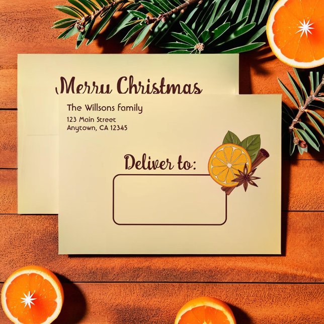 Christmas mulled wine spicy light yellow envelope (Christmas mulled wine spicy light yellow envelope)