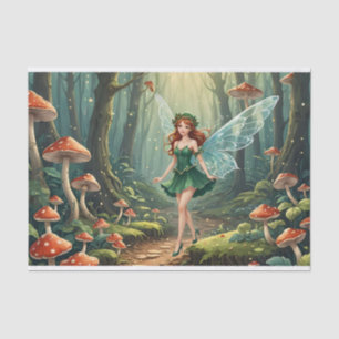Christmas Mushroom Fairy Decoupage Tissue Paper