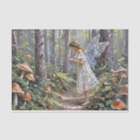 Christmas Mushroom Fairy Decoupage