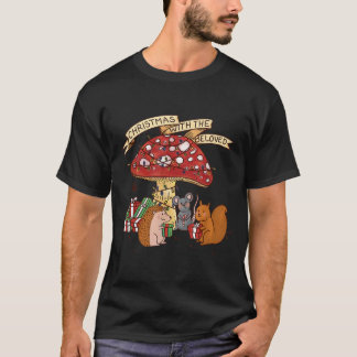 Christmas Mushroom Xmas Lighting Christmas with Th T-Shirt