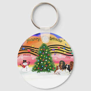 Christmas Music 2 - Cavaliers (four) Keychain