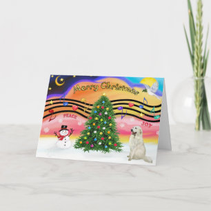 Christmas Music 2 - Great Pyrenees 4 Holiday Card