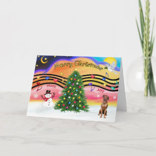 Christmas Music 2 - Rhodesian Ridgeback Holiday Card