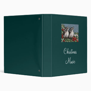 CHRISTMAS MUSIC: BINDER: ART: BIRDS BINDER
