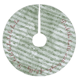 Christmas Music Brushed Polyester Tree Skirt