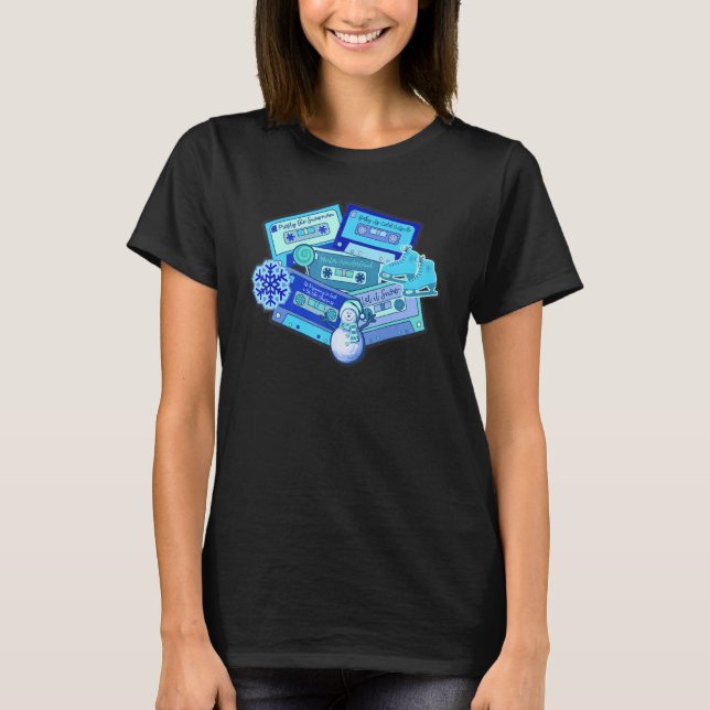 Christmas Music Cassette Tapes Radio Music  Christ T-Shirt (Front)