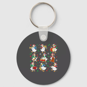 Christmas Music Goose Teacher Shirt, Holiday Music Keychain