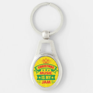 Christmas Music is My Jam-86254 Keychain