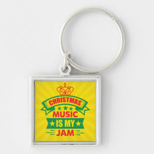 Christmas Music is My Jam-86254 Keychain