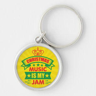 Christmas Music is My Jam-86254 Keychain