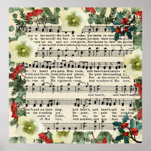 Christmas Music, Joy to the World, Poster