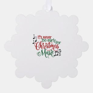Christmas Music Ornament Card