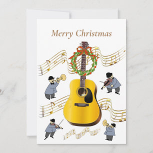 Christmas Musical instruments Music Notes Guitar