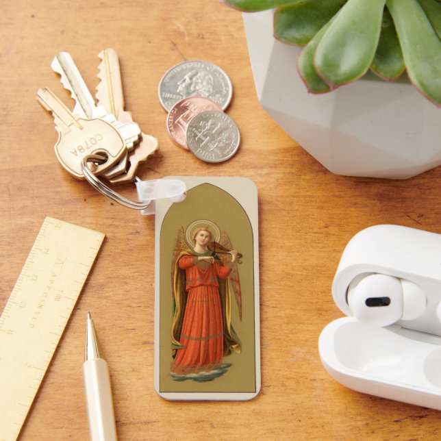 Christmas Musician Angels, Vintage Renaissance Keychain (Desk)