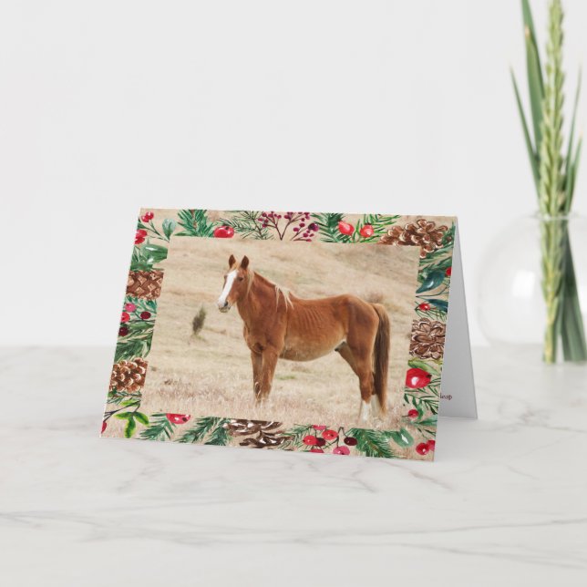 Christmas Mustang  Card (Front)