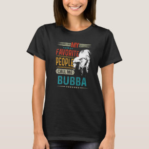 Christmas My Favourite People Call Me Bubba Vintag T-Shirt