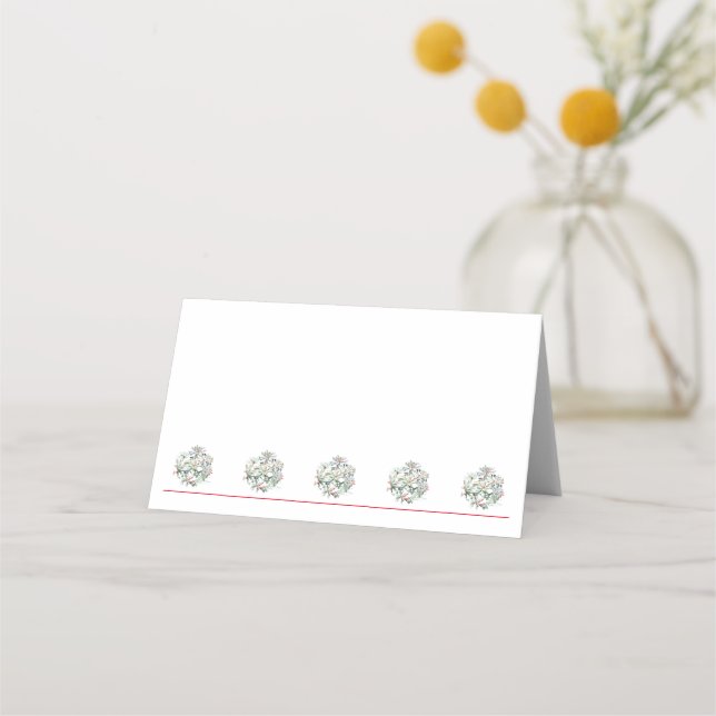 Christmas Name Place Cards (Front)