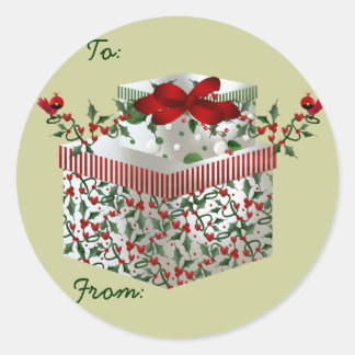 Custom Christmas Name Tags Stickers | Zazzle.ca