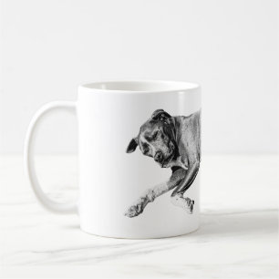 Christmas Nap, Pit Mix Peace Coffee Mug