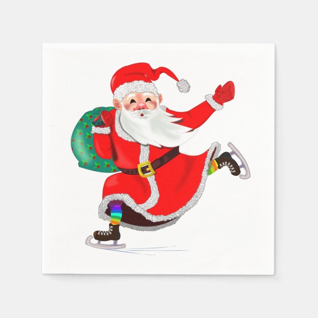Christmas Napkins Santa Gift (Front)