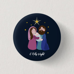 Christmas Nativity 1 Inch Round Button