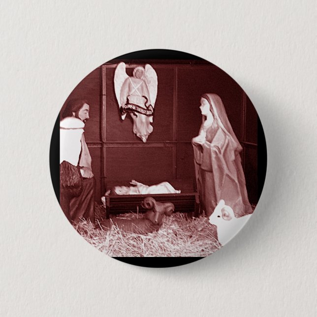 Christmas Nativity 2 Inch Round Button (Front)