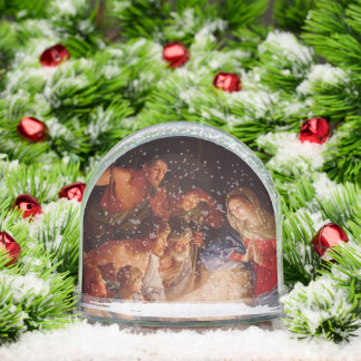 Christmas Nativity Art Snow Globe