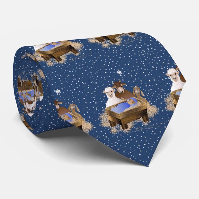 Christmas Nativity Baby Jesus Tie (Rolled)