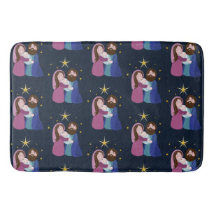 Christmas Nativity  Bath Mat