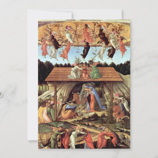 Christmas Nativity, Birth of Christ by Botticelli (Front)