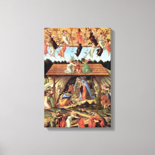 Christmas Nativity, Birth of Christ by Botticelli Canvas Print