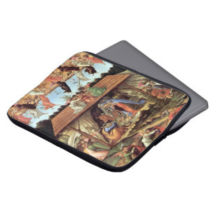 Christmas Nativity, Birth of Christ by Botticelli Laptop Sleeve