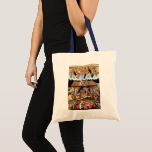 Christmas Nativity, Birth of Christ by Botticelli Tote Bag