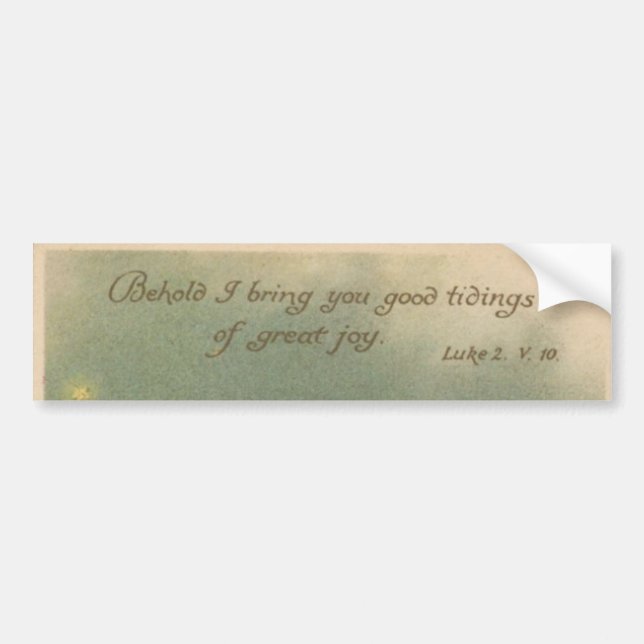 Christmas Nativity Bumper Sticker (Front)