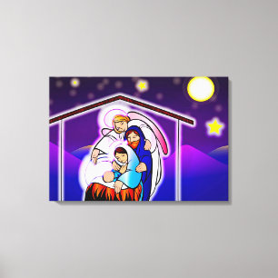 Christmas Nativity Canvas Print