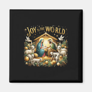 Christmas Nativity Christian Birth Of Jesus Joy To Magnet