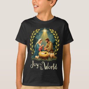 Christmas Nativity Christian Birth Of Jesus Joy To T-Shirt