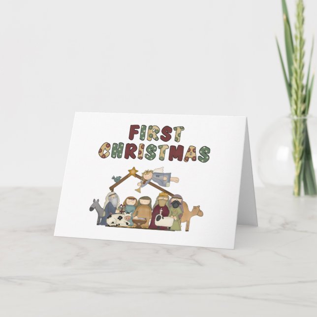 Christmas Nativity Christmas Card (Front)