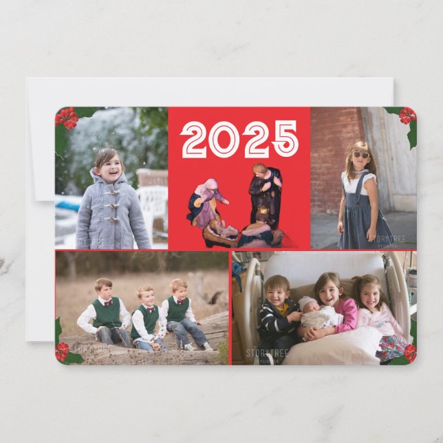 Christmas Nativity Family Christmas Card (Front)