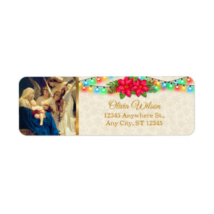Christmas Nativity & Festive Lights Return Address