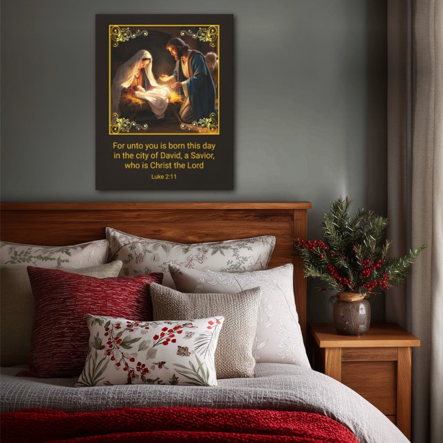 Christmas Nativity Holy Family Religious  Canvas Print (Creator Uploaded)
