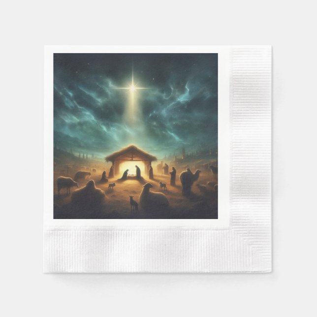 Christmas/Nativity/Jesus Napkin (Front)