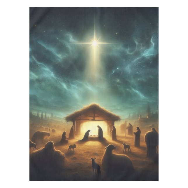 Christmas/Nativity/Jesus Tablecloth (Front)
